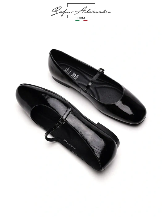 Женские мери джейн SOFIA-ALEXANDRA черные, артикул 38E-HF1011-A