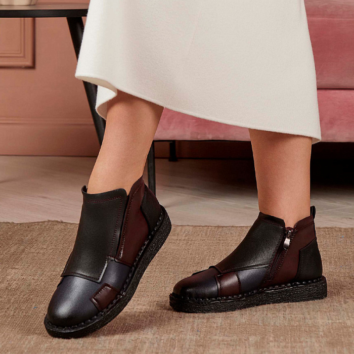 Женские ботинки eObuv комбинированные, артикул RQ540-010