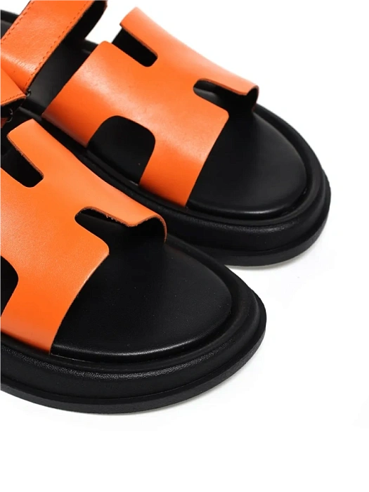 Женские сабо FEDERICA RODARI оранжевые, артикул 1623-7