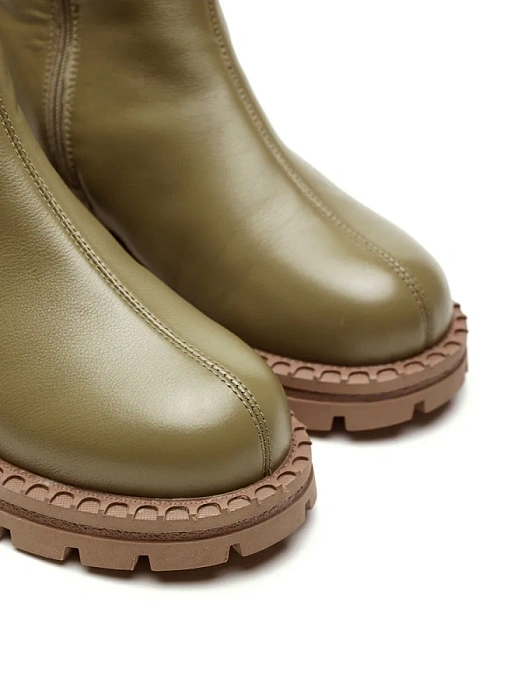 Женские полусапоги Donna Daniella  зеленые, артикул 32W10-59-106Z