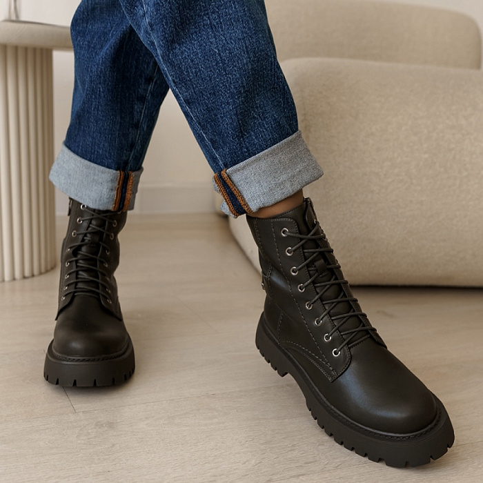 Женские берцы SOFIA-ALEXANDRA хаки, артикул 17E-Z16569-F02A