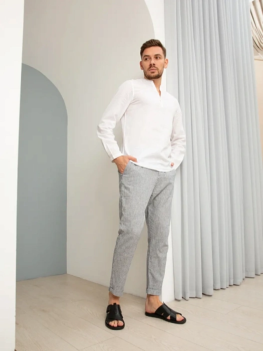 Мужские слайдеры BRUNO RENZONI  черные, артикул 990650-8