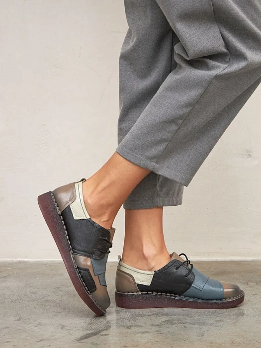 Женские туфли eObuv бежевые, артикул DB8369-7.(W21)