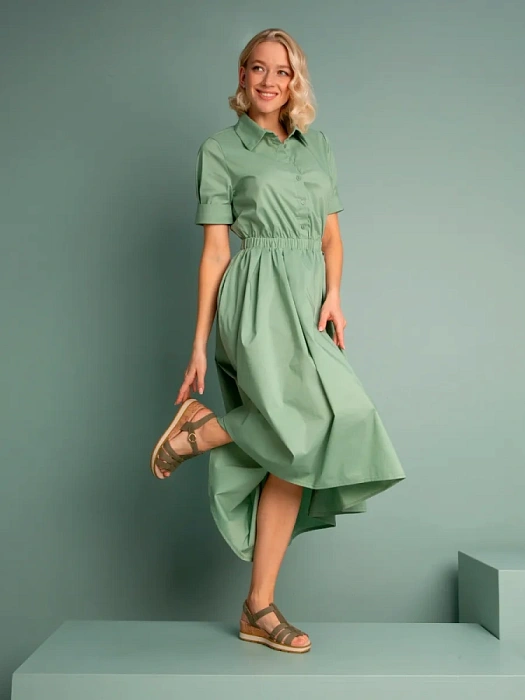 Женские босоножки  CAPRICE оливковые, артикул 9-28709-44-724