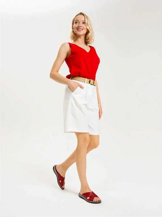 Женские сабо eObuv красные, артикул D25YT-1385-02