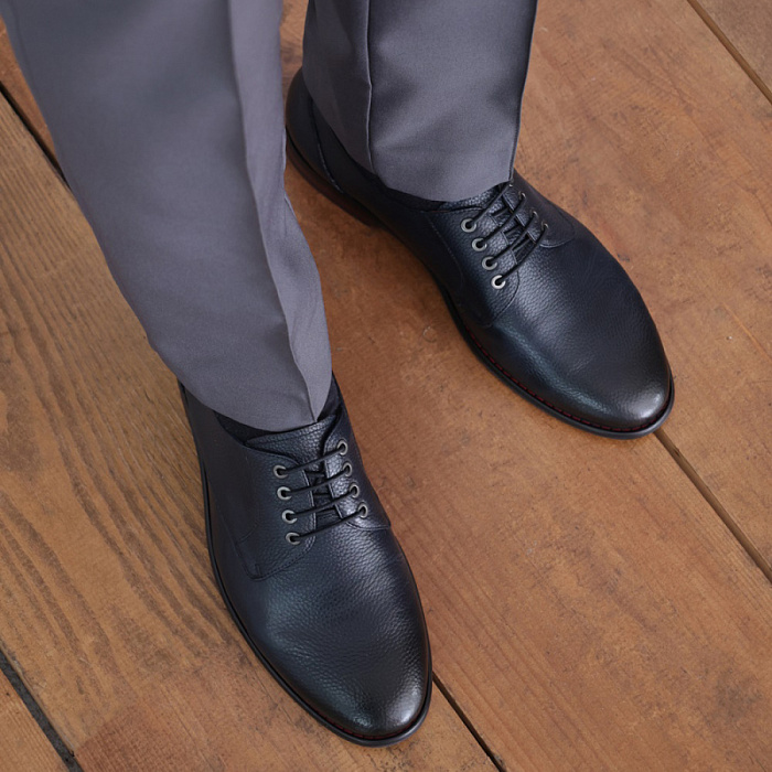 Мужские дерби BRUNO RENZONI  синие, артикул BR13724-MB/10