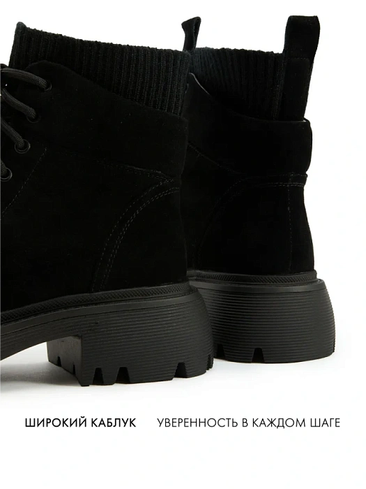 Женские ботинки FEDERICA RODARI черные, артикул 7E-5H543-6-25W