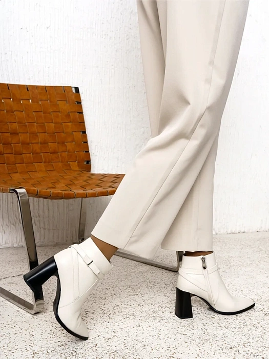 Женские ботильоны FEDERICA RODARI бежевые, артикул 38E-HF53-6164R2