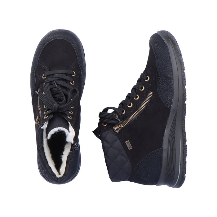 Женские ботинки RIEKER черные, артикул L7701-00