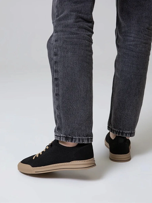 Мужские кеды BRUNO RENZONI  черные, артикул BR12910-MT/10