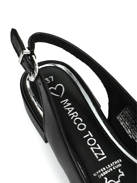 Женские слингбэки MARCO TOZZI черные, артикул 2-29408-42-001