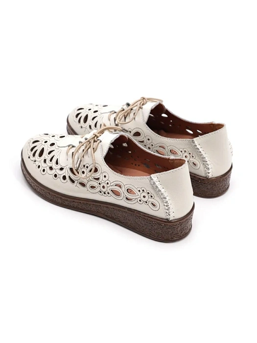 Женские туфли Donna Daniella  бежевые, артикул 52E-LQ6107-010