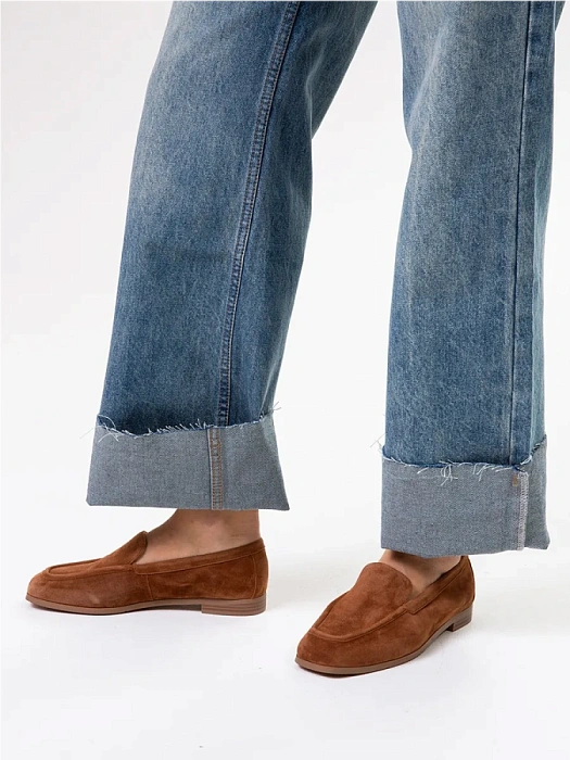 Женские лоферы SOFIA-ALEXANDRA бежевые, артикул 38E-HF695-A