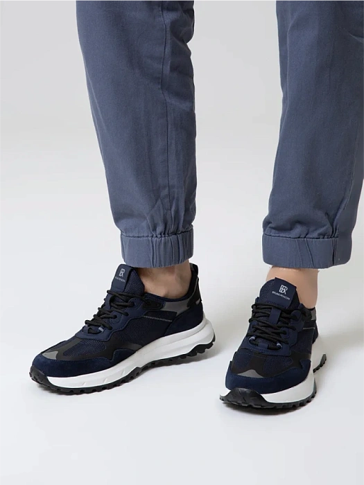 Мужские кроссовки BRUNO RENZONI  синие, артикул DQ81537-9