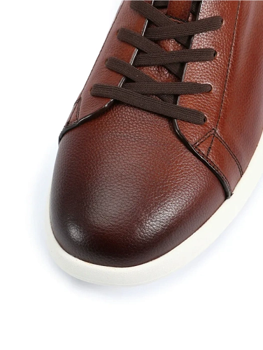 Мужские кеды BRUNO RENZONI  коричневые, артикул BR20537-MB