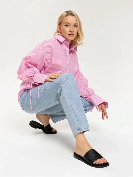 Женские шлепанцы eObuv черные, артикул D24YT-2265