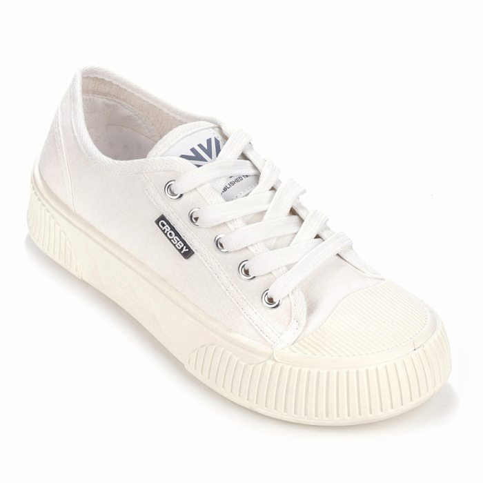 Женские кеды CROSBY белые, артикул 437195/01-03
