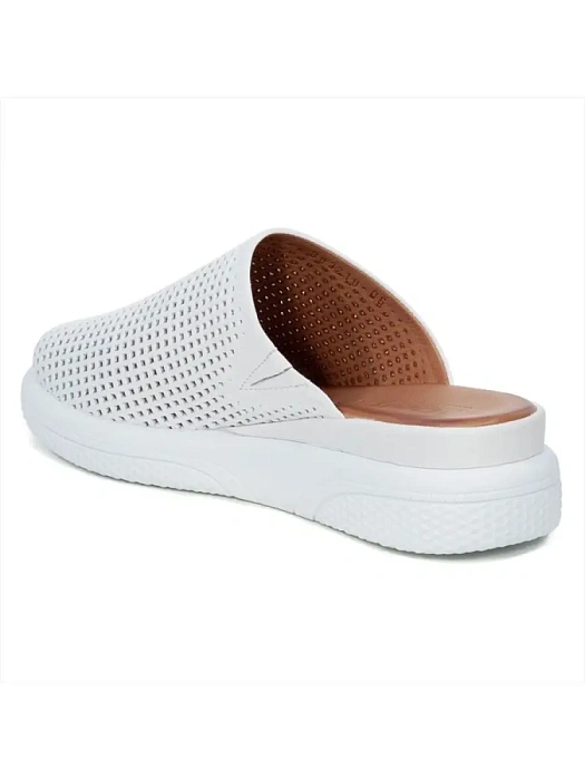 Женские сабо eObuv белые, артикул 303210-LL-06_White