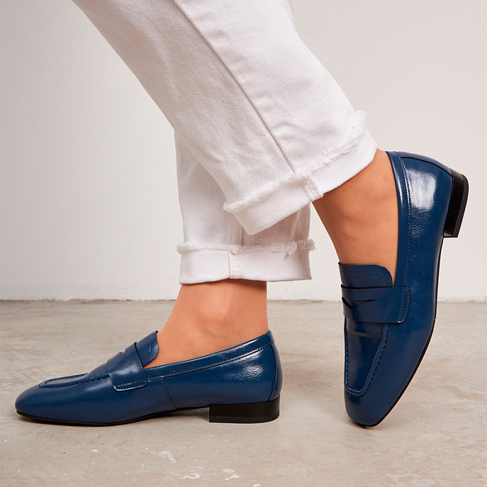 Женские туфли FEDERICA RODARI синие, артикул 4E-5136-202A-25W