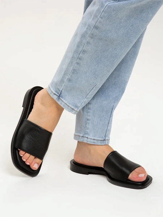 Женские шлепанцы eObuv черные, артикул D24YT-2265