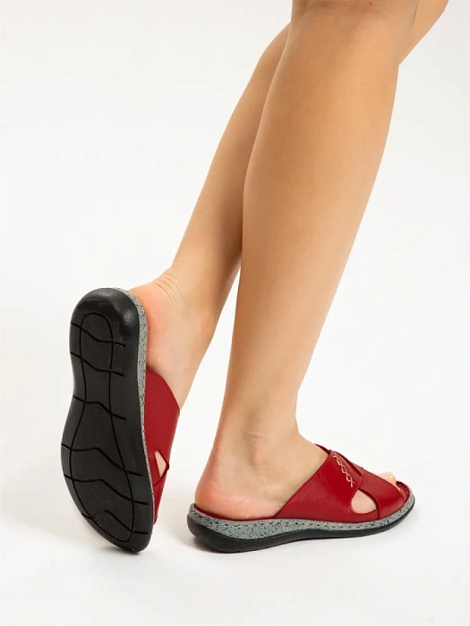 Женские сабо eObuv красные, артикул D25YT-1385-02