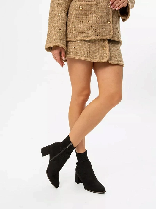 Женские ботильоны MARCO TOZZI черные, артикул 2-25392-41-001