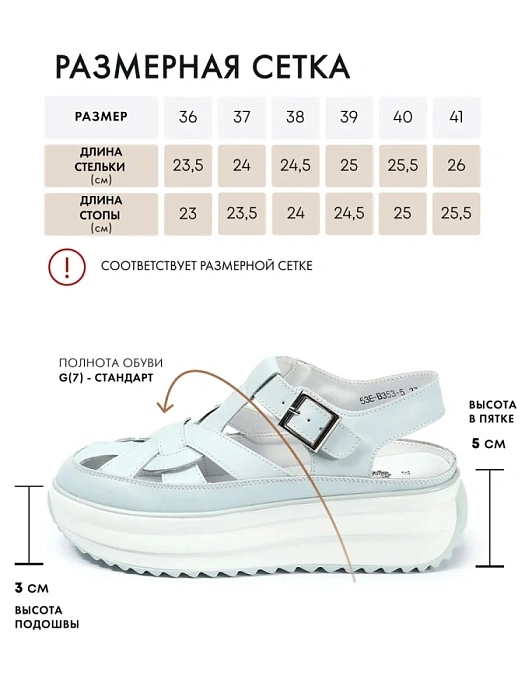 Женские сандалии FEDERICA RODARI голубые, артикул 53E-B353-5