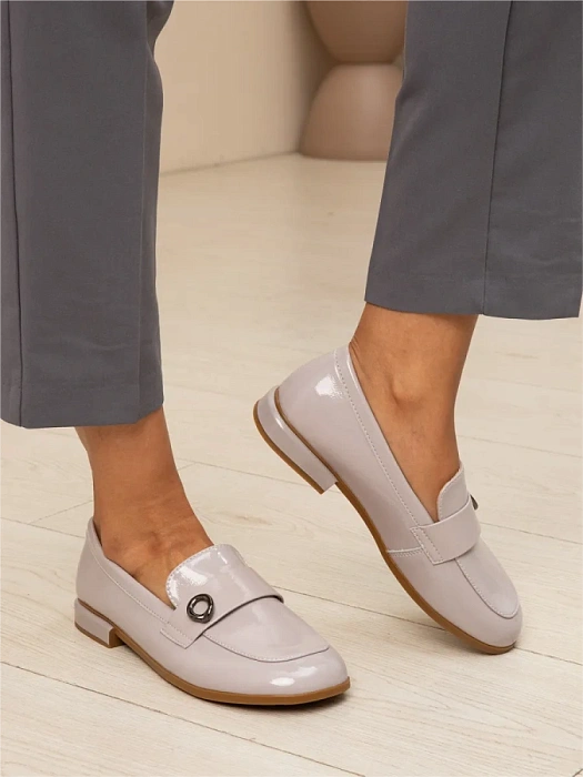 Женские лоферы SOFIA-ALEXANDRA серые, артикул 51-TMU11-7-505