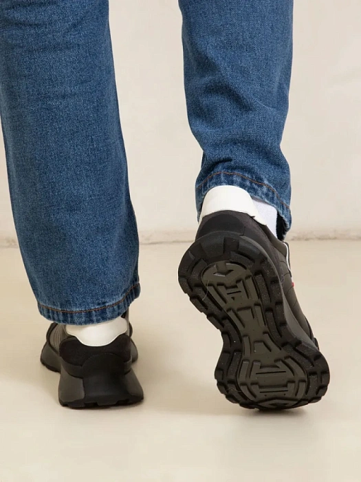 Мужские кроссовки BRUNO RENZONI  черные, артикул ZCA8980T-B9