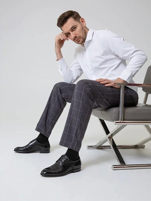 Мужские туфли BRUNO RENZONI  черные, артикул 5529B-913A