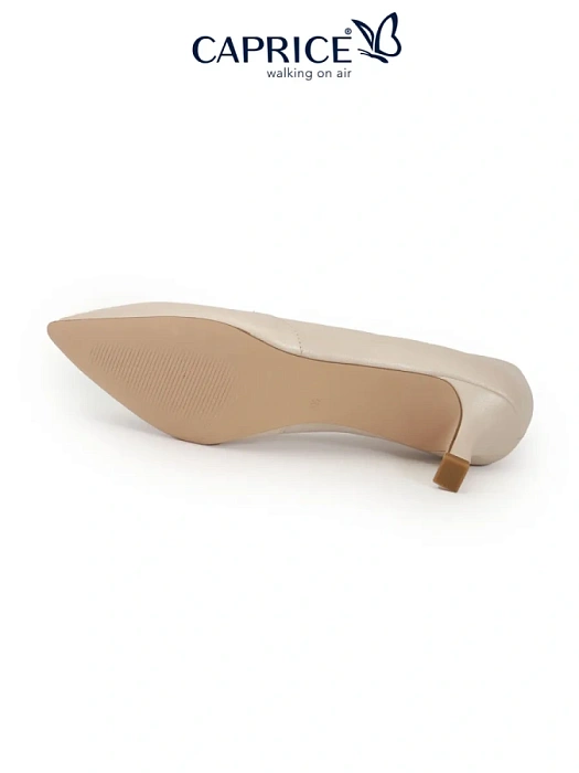 Женские туфли лодочки basic CAPRICE бежевые, артикул 9-22403-42-140