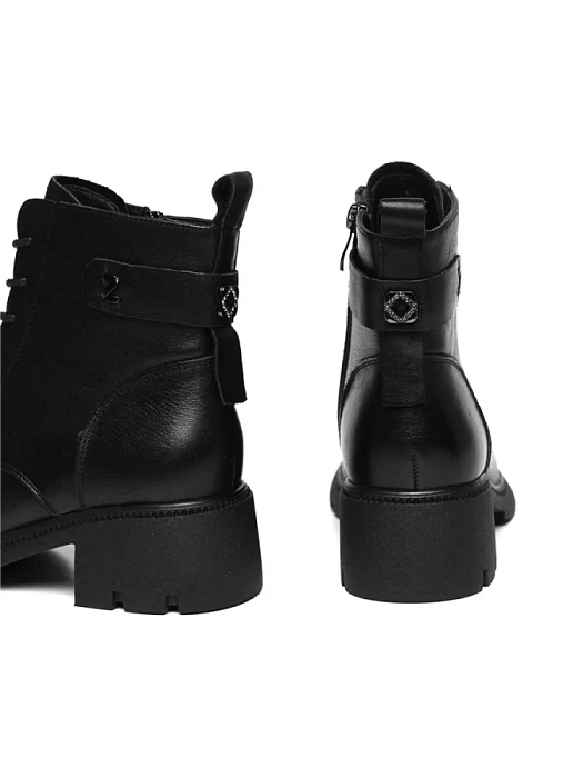 Женские ботинки basic FEDERICA RODARI черные, артикул 42E-Q921-1A