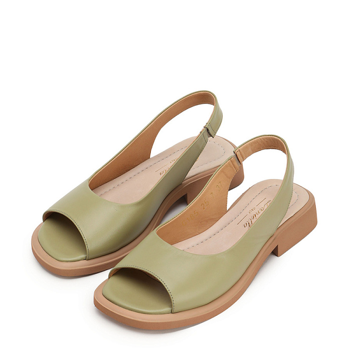 Женские босоножки  Donna Daniella  оливковые, артикул DD-G-185-25-7/OLIVE