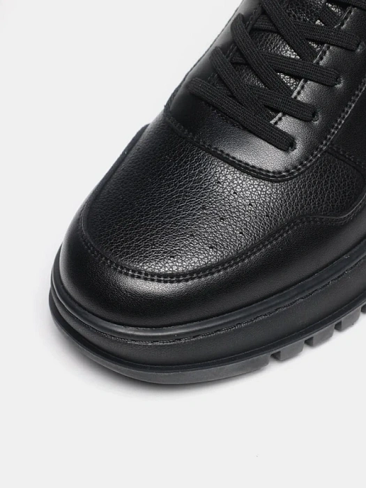 Мужские кеды BRUNO RENZONI  черные, артикул HS10003T-2