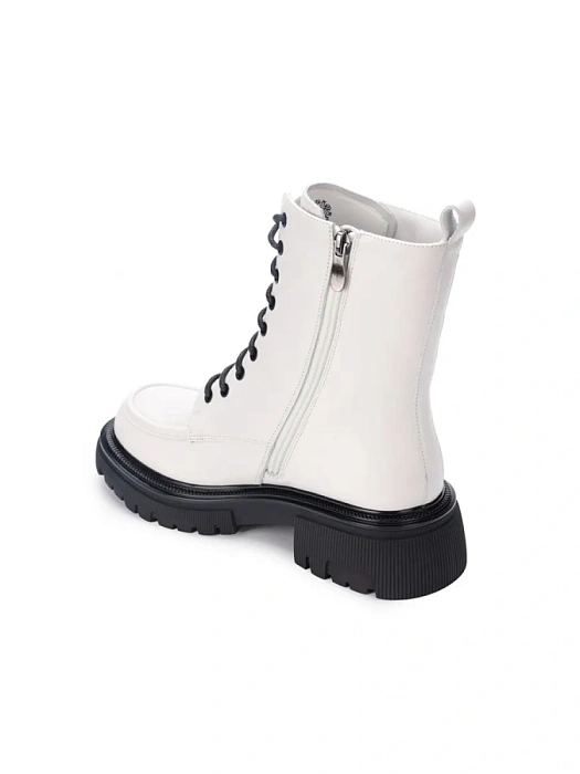 Женские ботинки basic FEDERICA RODARI белые, артикул 38E-598-690R3