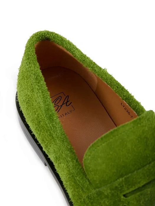 Женские лоферы SOFIA-ALEXANDRA зеленые, артикул LT235-7-G
