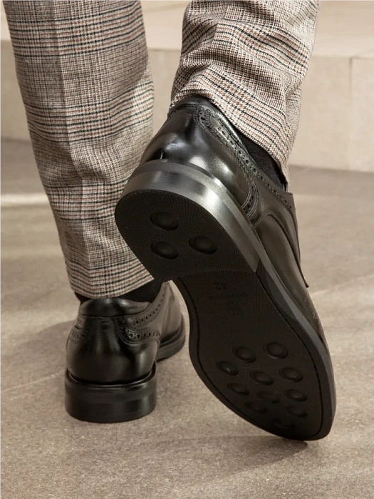 Мужские туфли BRUNO RENZONI  черные, артикул A003-2