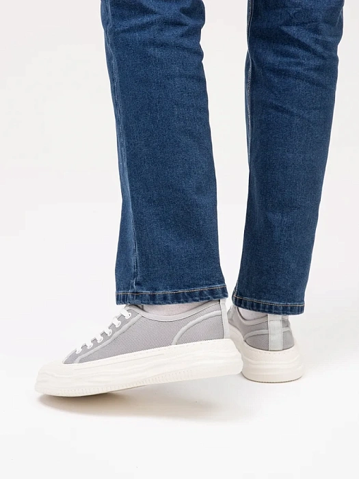 Мужские кеды BRUNO RENZONI  серые, артикул SY33012W-17