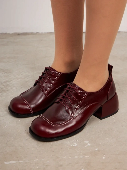 Женские туфли SOFIA-ALEXANDRA бордовые, артикул 4E-5594-901-25W