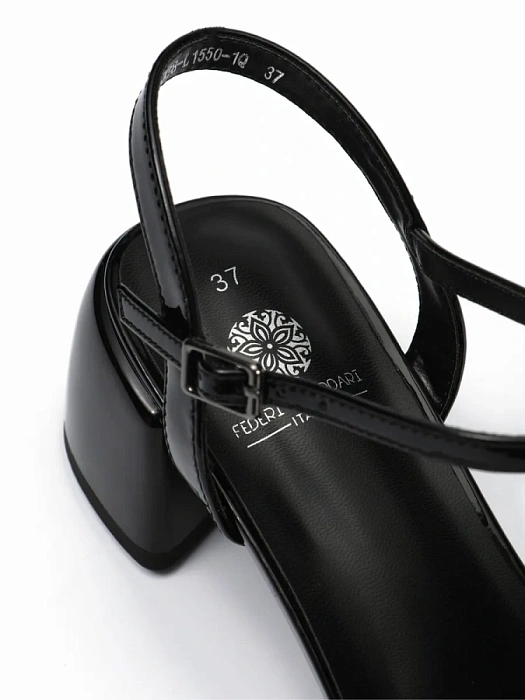 Женские босоножки  FEDERICA RODARI черные, артикул 17E-H1038-L1550-1Q