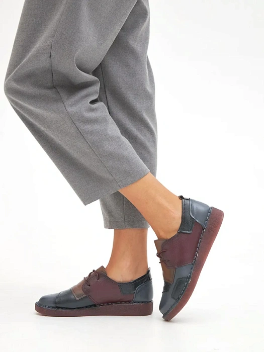 Женские туфли eObuv синие, артикул DB8369-21