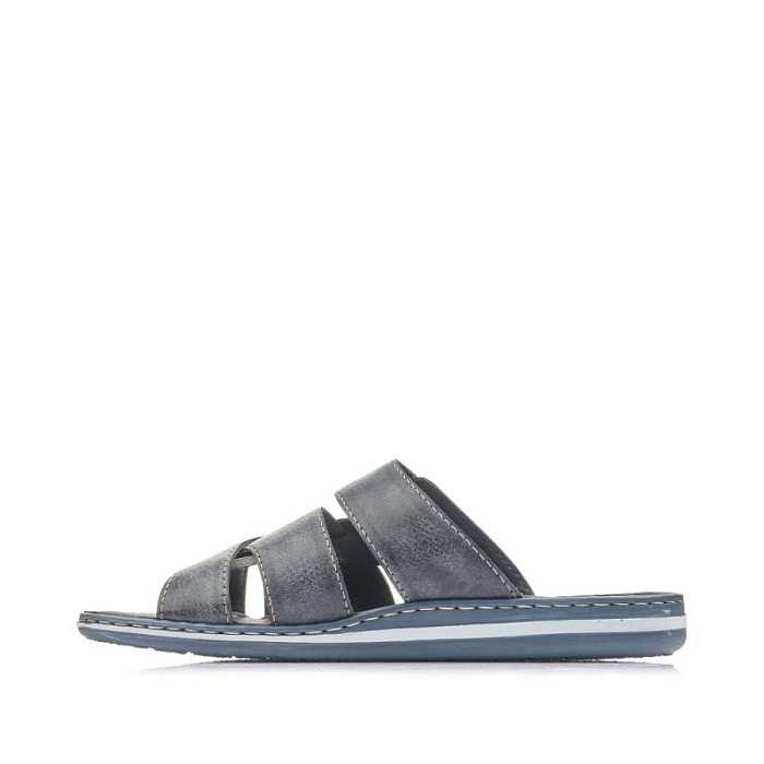 Мужские слайдеры RIEKER синие, артикул 21073-14