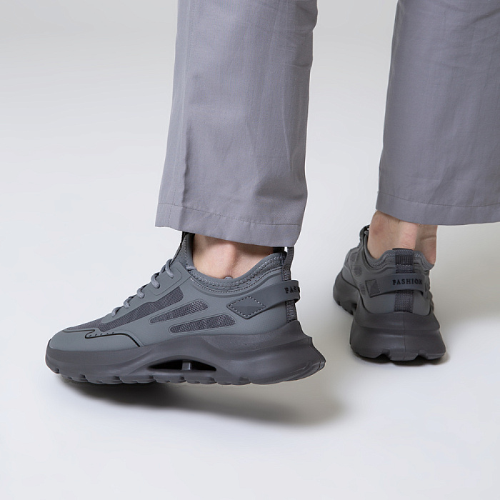 Мужские кроссовки BRUNO RENZONI  серые, артикул WZMC20023-81