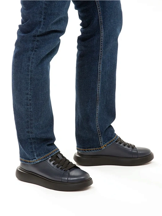 Мужские кеды BRUNO RENZONI  синие, артикул HS10181T-3