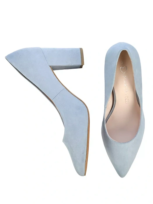Женские туфли-лодочки MARCO TOZZI голубые, артикул 2-22408-42-847