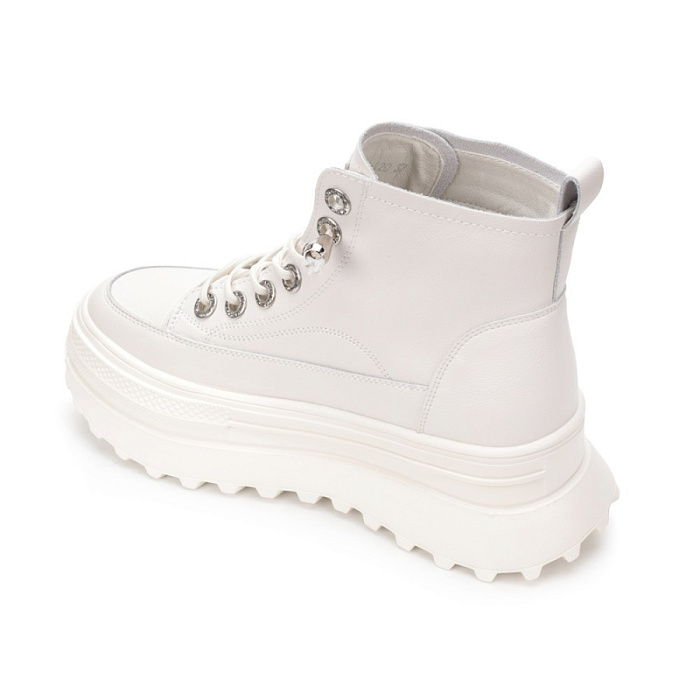 Женские ботинки basic Donna Daniella  белые, артикул 22W24-7-120