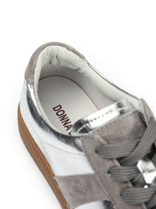 Женские кеды Donna Daniella  серебряные, артикул BXS25-BHLM1-002D