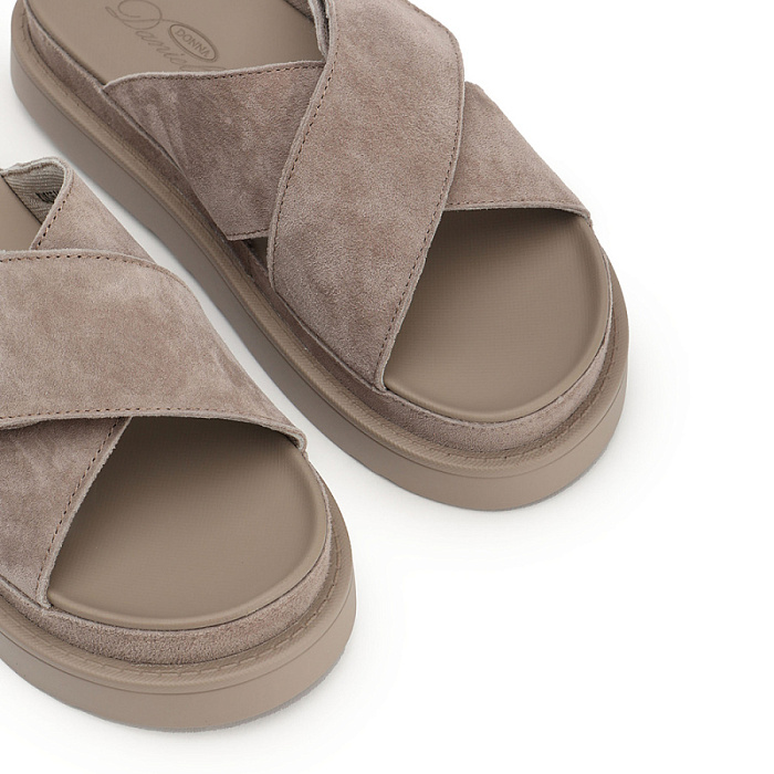 Женские сабо Donna Daniella  бежевые, артикул XXS25-HHLC2-008-1