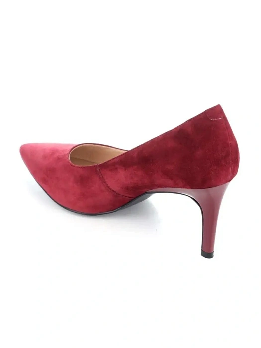 Женские туфли лодочки basic FEDERICA RODARI бордовые, артикул 38E-TD7-B31D2