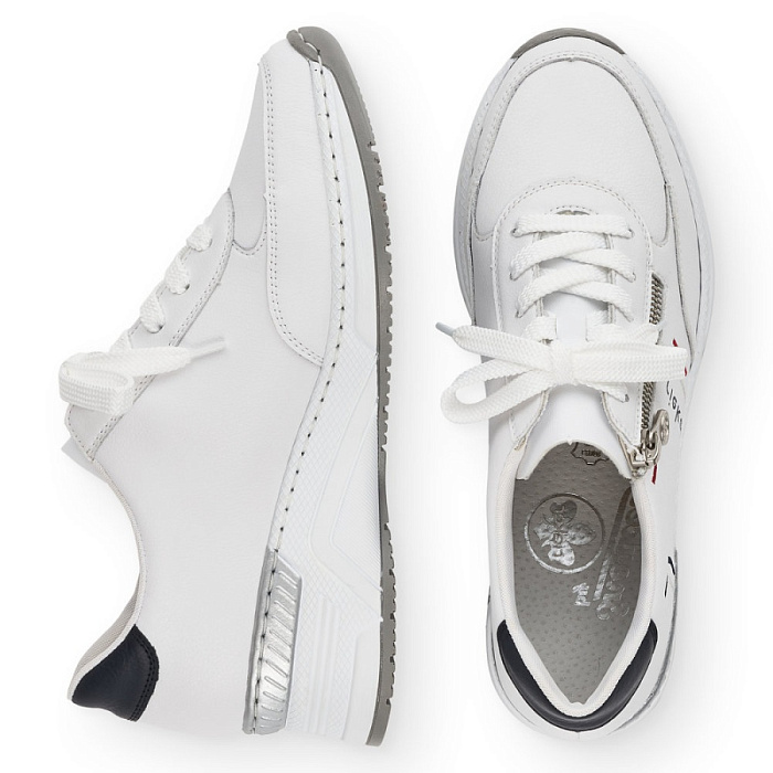 Женские кроссовки RIEKER белые, артикул N4333-80